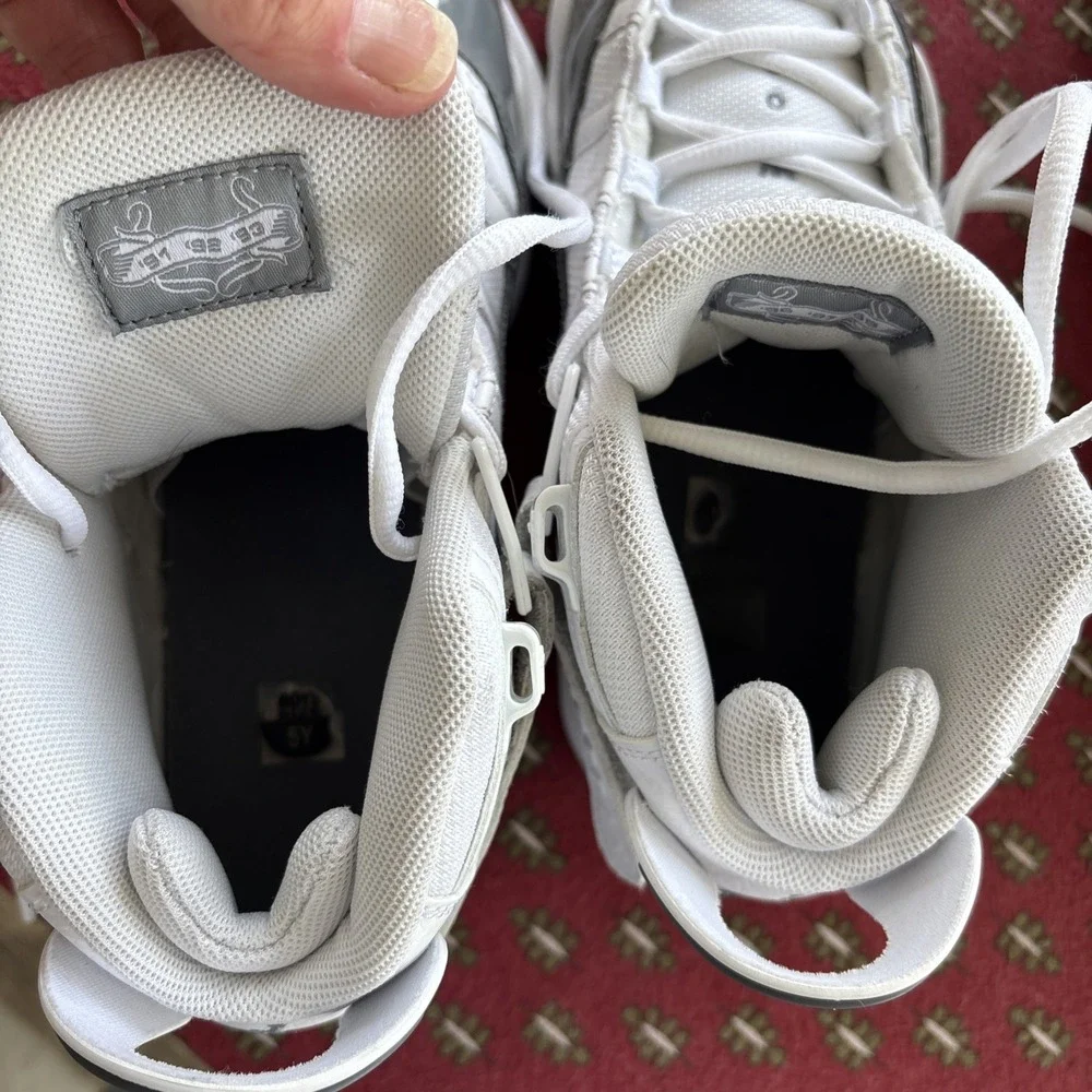 Nike Air Jordan 6 Rings White/Cool Grey Youth SZ 5 Clean Excellent Condition Box